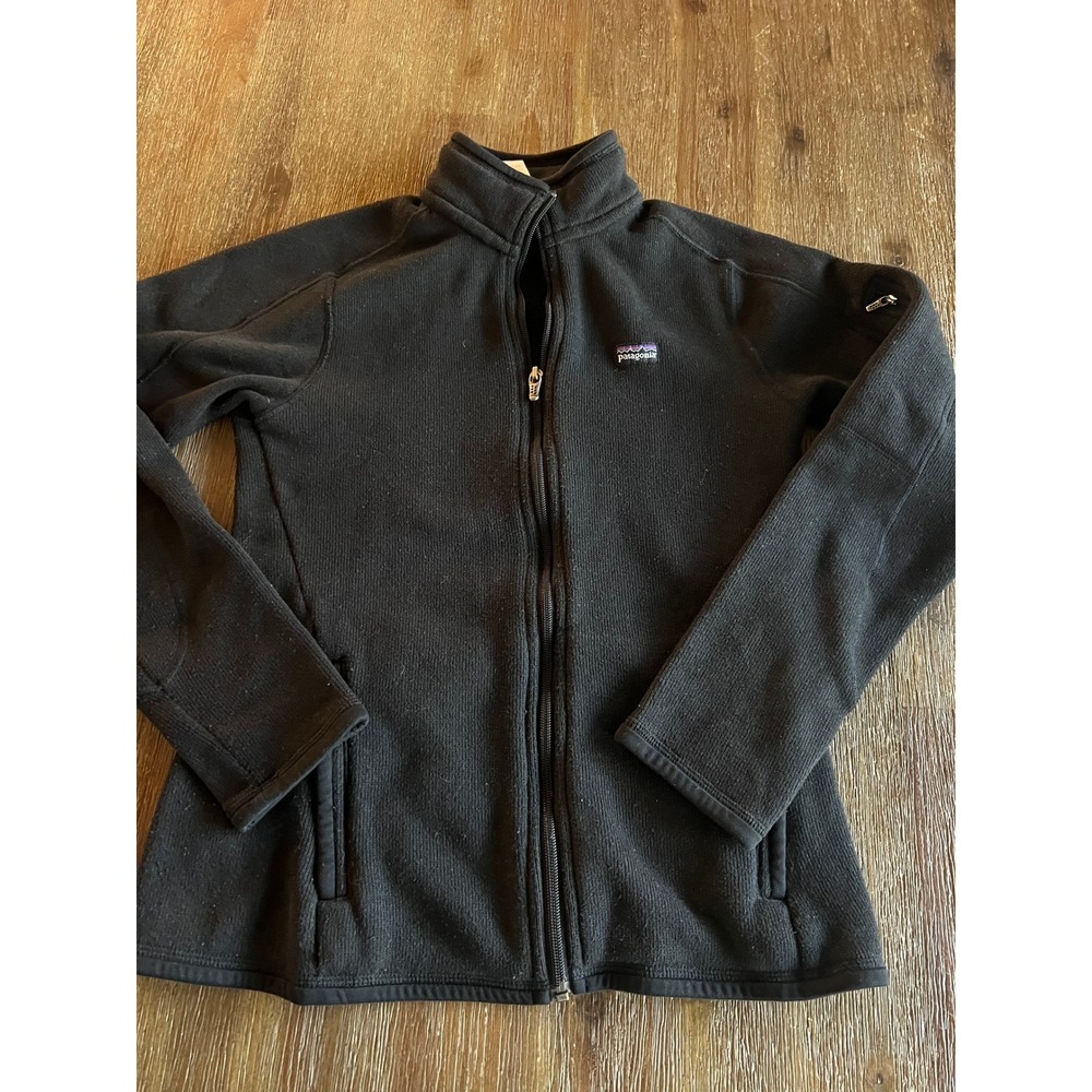 Patagonia Better Sweater Full Zip Fleece Jacket Black Womens Small 25537